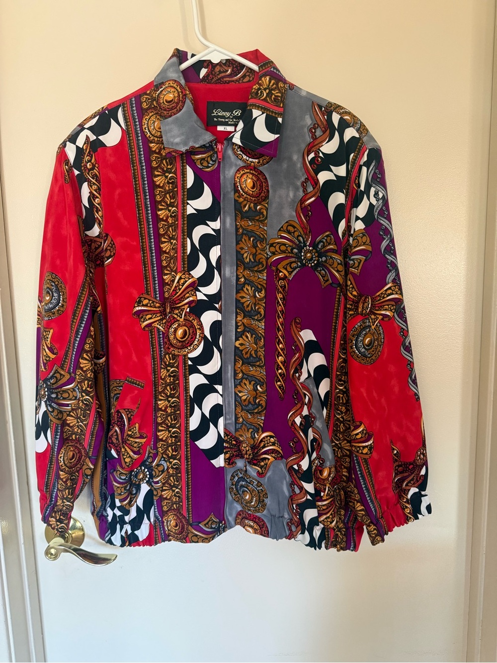 Vintage Lizzy B Bomber Jacket Size XL